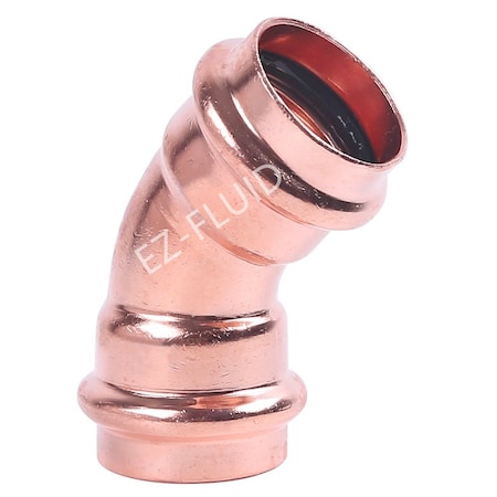 Ez-Fluid 1-1/2 P x P COPPER PRESS 45 Degrees ELBOW EZPE089